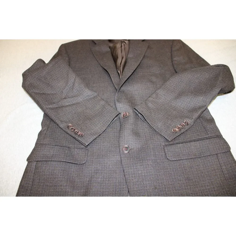 Lauren‎ Ralph Lauren Blazer Men 40R Houndstooth Wool 2-Button Single Breasted